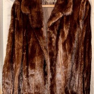 Luxurious Brown mink Fur Coat